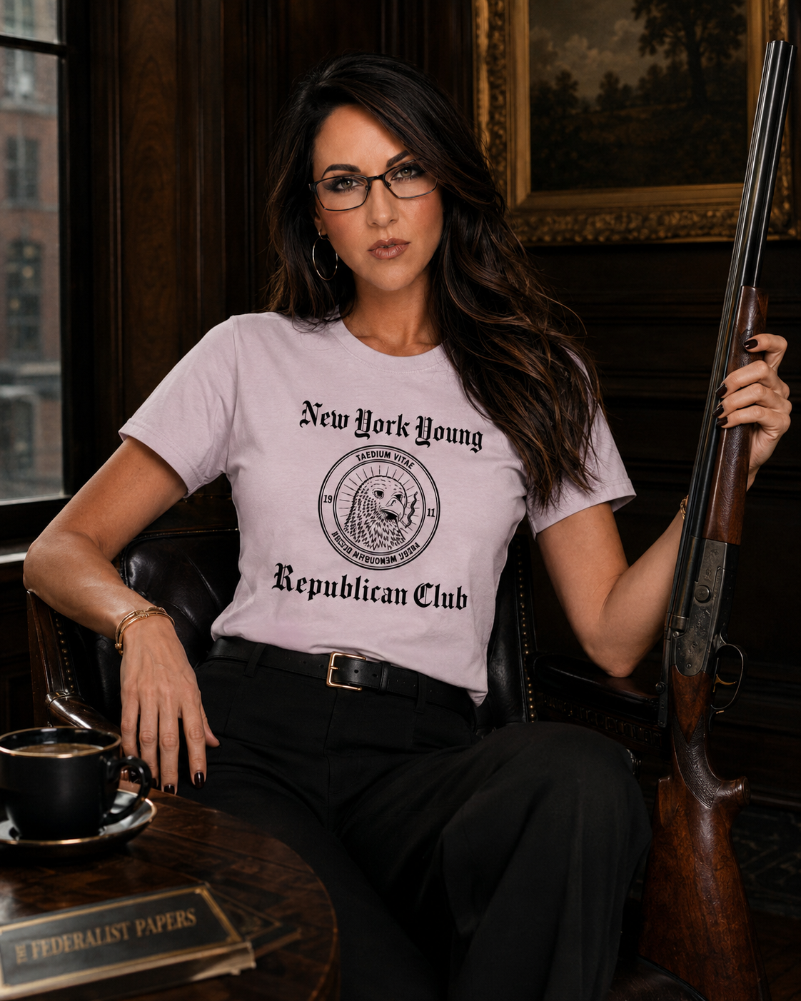 Parody NYYRC Exhausted Eagle Tee — Legal Defense Edition