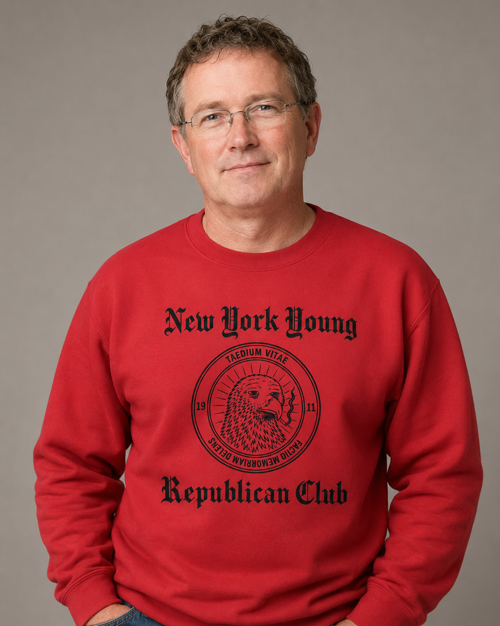 Parody NYYRC Exhausted Eagle Premium Crew Neck
